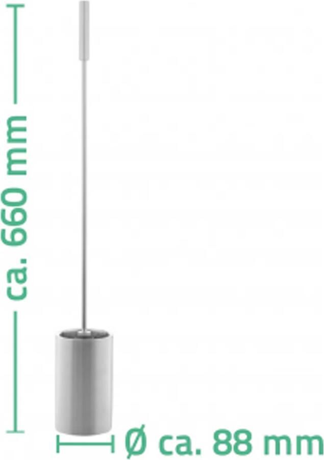 Ridder Leo toiletborstel verlengd chroom