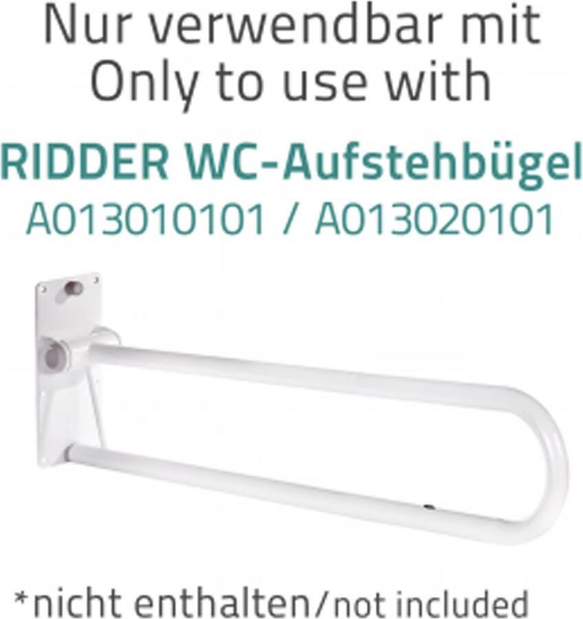 Ridder Leo toiletrolhouder voor toiletbeugel wit