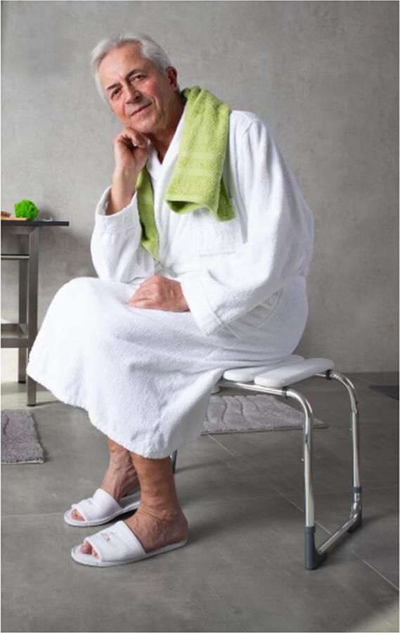 Ridder Pro badkamerkruk verstelbaar wit - Foto 3