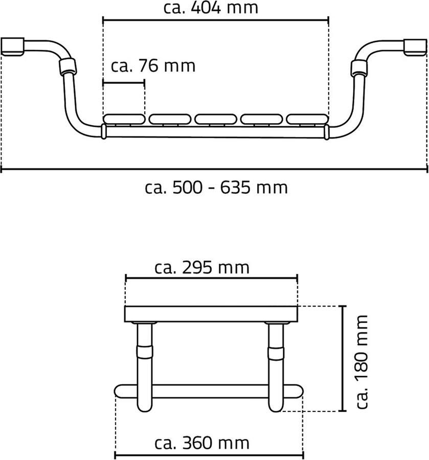 Ridder Pro badzitje verstelbaar wit - Foto 2