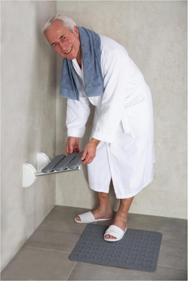 Ridder Pro douchezitje opklapbaar grijs - Foto 2