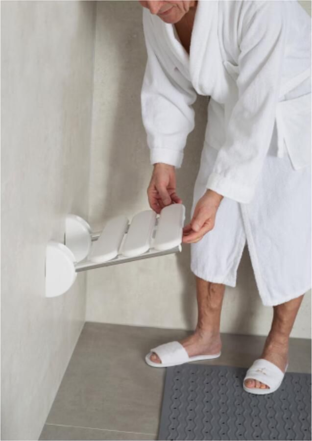 Ridder Pro douchezitje opklapbaar wit - Foto 2