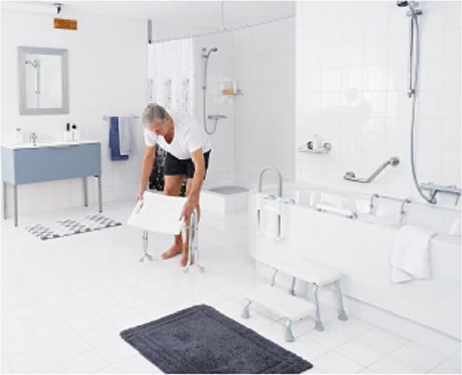 Ridder Sam badkamerkruk verstelbaar wit