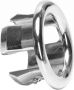 Xellanz Riko Basic chromen ring voor overloop wastafel 3x2 cm kunststof chroom - Thumbnail 2