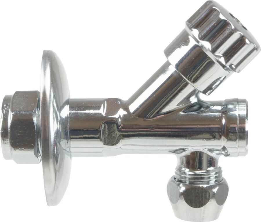 Riko hoekstopkraan + filter 12 15mm x 10 knel chroom 53.4554 - Foto 3