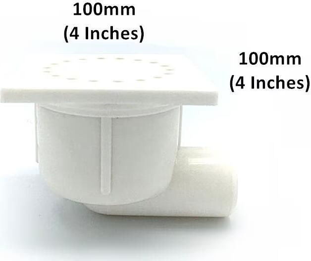 Riko Doucheput PVC 10x10 cm zijuitloop chroom - Foto 5