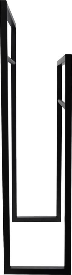 Riko Handdoek rek Industrial | Vrijstaand | 55 cm | Dubbel | Zwart mat - Foto 2