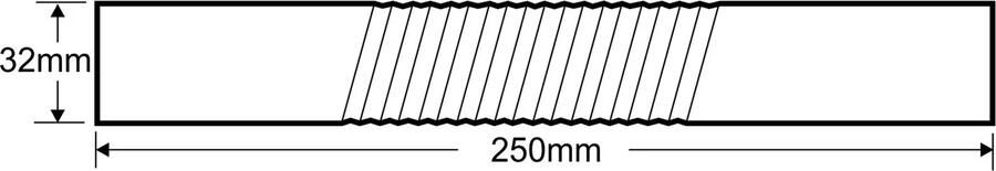 Wiesbaden Chroom muurbuis recht buigbaar 32 mm