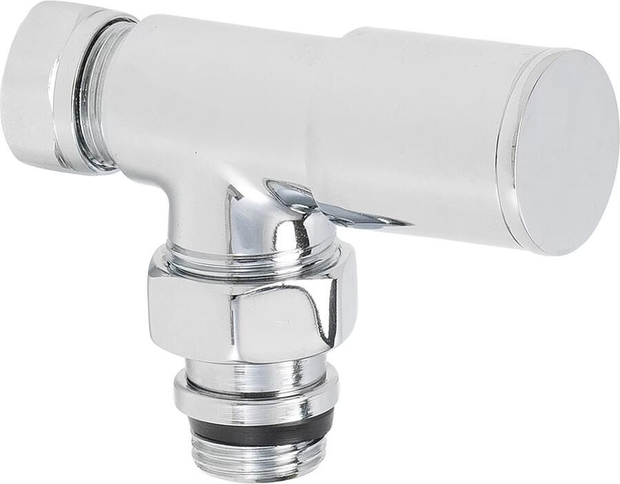 Riko luxe radiatorventiel 1 2&apos;&apos;x15 (M22) knel haaks chroom 43.3527 - Foto 2