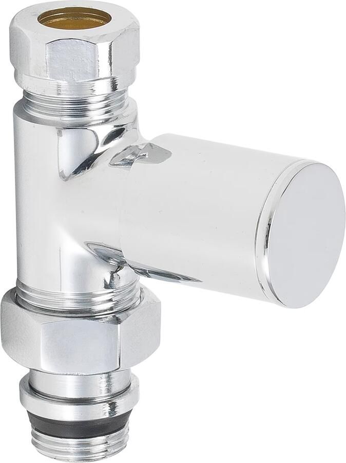 Riko luxe radiatorventiel 1 2&apos;&apos;x15 (M22) knel recht chroom