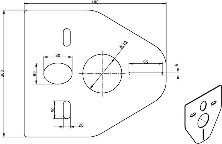 QeramiQ Riko Wandcloset isolatieset 400 x 360 mm dikte 5 mm 32.2000 - Foto 2