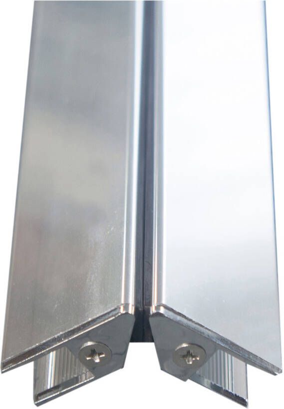 Xellanz Riko universele magneetstrip deur 8 mm aluminium chroom