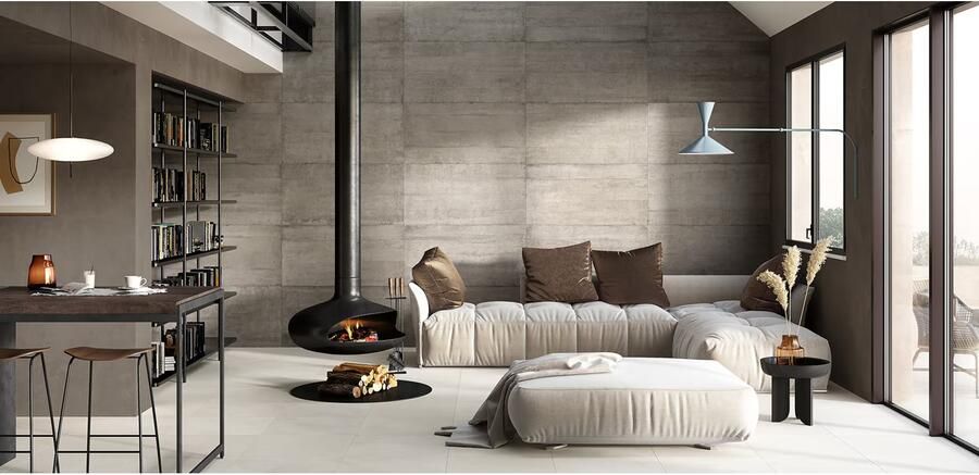 Rondine Docks Vloertegel | 40x80 cm | Gerectificeerd | Betonlook | Mat Grijs - Foto 2