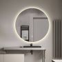 SaniClear Badkamerspiegel Circle | 100 cm | Rond | Indirecte LED verlichting | Touch button | Met verwarming - Thumbnail 1