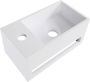 SaniClear Bali fontein links 36x20 cm solid surface wit mat - Thumbnail 1