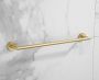 SaniClear Handdoek houder Brass | Wandmontage | 60 cm | Enkel houder | Messing mat goud geborsteld - Thumbnail 1