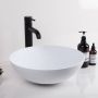 SaniClear Waskom Carpio | 39 cm | Solid surface | Rond | Wit mat - Thumbnail 1