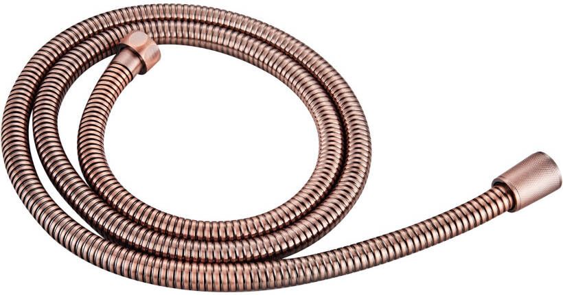 SaniClear Doucheslang Copper | 150 cm | Messing | Geribbeld | Geborsteld koper