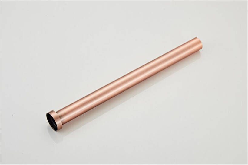SaniClear Copper sifon verlengbuis 40 cm geborsteld koper