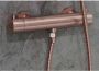 SaniClear Douchekraan Copper | Opbouw | Thermostaatkraan | 1-weg | hoh 15 cm | 2-knops | Rond | Koper - Thumbnail 1