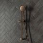 SaniClear Glijstang set Antique | 60 cm | Incl.Handdouche en Doucheslang | Verouderd messing - Thumbnail 1