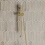 SaniClear Glijstang set Brass | 60 cm | Incl.Handdouche en Doucheslang | Geborsteld messing mat goud - Thumbnail 1