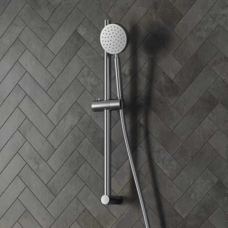 SaniClear Glijstang set Exclusive | 60 cm | Incl.Handdouche en Doucheslang | RVS