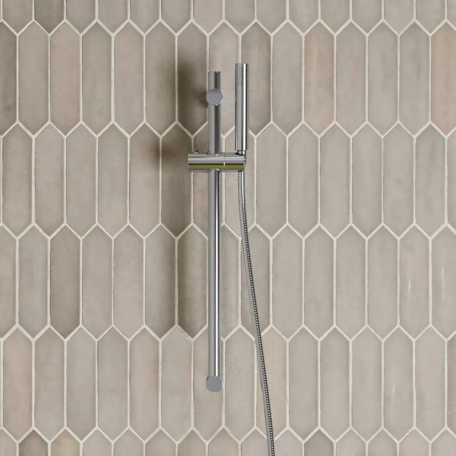 SaniClear Glijstang set Talpa | 60 cm | Incl.Handdouche en Doucheslang | Chroom