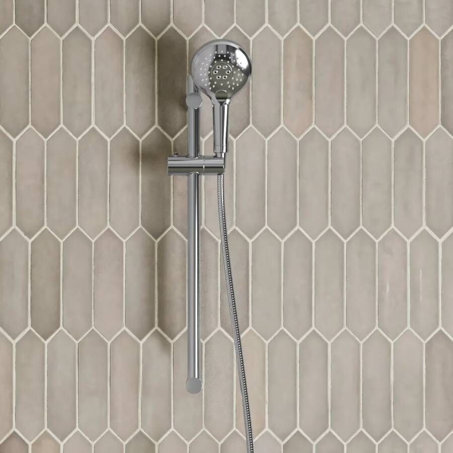 SaniClear Glijstang set Talpa | 60 cm | Incl.Handdouche en Doucheslang | Chroom