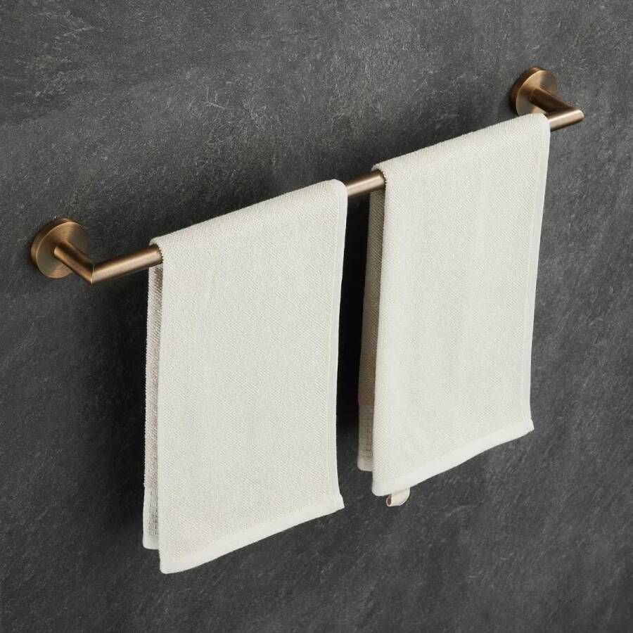 SaniClear Handdoek houder Antique | Wandmontage | Messing | Rond | Verouderd messing
