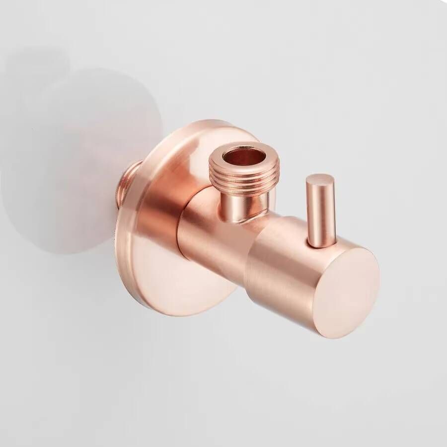 SaniClear Hoekstopkraan Copper | 1 2x1 2" | Koper geborsteld