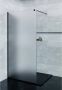 SaniClear Inloopdouche Blurred | 120x200 cm | Nano | Matglas | Mat zwart beslag - Thumbnail 1