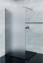 SaniClear Inloopdouche Blurred | 120x200 cm | Nano | Matglas | Verouderd messing beslag - Thumbnail 1