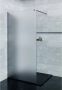 SaniClear Inloopdouche Blurred | 130x200 cm | Nano | Matglas | Gunmetal beslag - Thumbnail 1