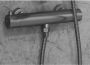 SaniClear Douchekraan Iron | Opbouw | Thermostaatkraan | 1-weg | hoh 15 cm | 2-knops | Rond | Gunmetal - Thumbnail 1