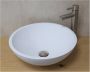 SaniClear Waskom New Stone | 41 cm | Solid surface | Vrijstaand | Rond | Wit mat - Thumbnail 1