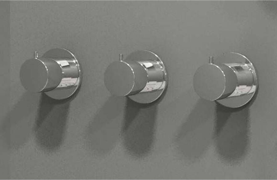 SaniClear Afbouwdeel tbv douchekraan Plus | Thermostaatkraan | 3-weg | Rond | Chroom - Foto 3