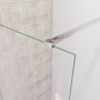 SaniClear Redro stabilisatiestang 120cm incl. muur- en wandbevestiging chroom - Thumbnail 1