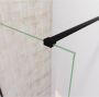 SaniClear Redro stabilisatiestang 120cm incl. muur- en wandbevestiging zwart - Thumbnail 1