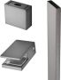 SaniClear Redro stabilisatiestang plafondbevestiging 120 cm gunmetal - Thumbnail 1