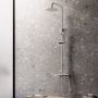 SaniClear Regendouche set Shine | Opbouw | Thermostaatkraan | 2-weg | Rond | Chroom - Thumbnail 1