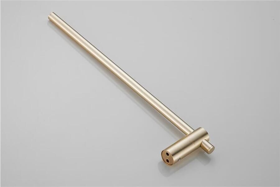 SaniClear Academy reserverol houder dubbel Geborsteld messing mat goud