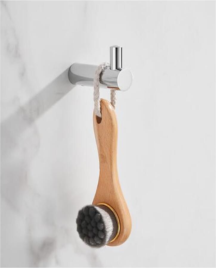 SaniClear Handdoek haak Academy | Wandmontage | 2 cm | Enkel haaks | Chroom