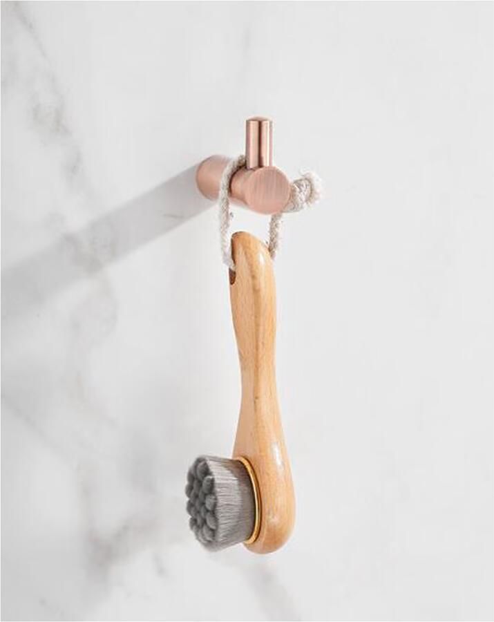 SaniClear Handdoek haak Academy | Wandmontage | 2 cm | Enkel haaks | Geborsteld koper - Foto 3