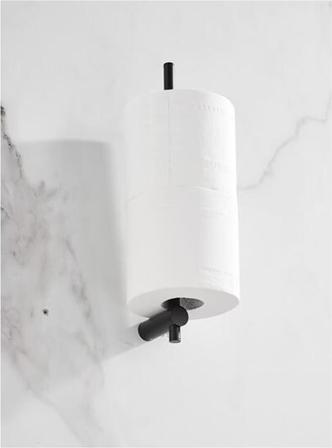 SaniClear Academy reserverol houder dubbel Mat zwart