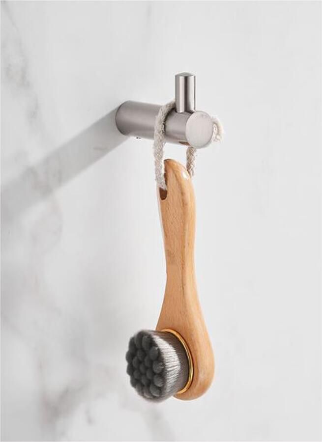 SaniClear Handdoek haak Academy | Wandmontage | 2 cm | Enkel haaks | RVS look - Foto 3