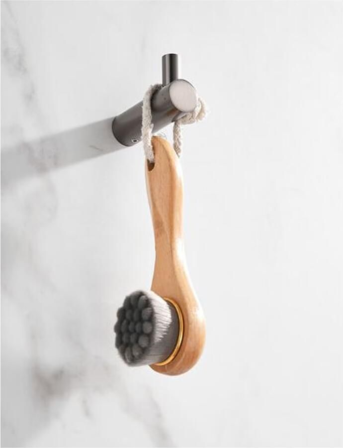 SaniClear Handdoek haak Academy | Wandmontage | 2 cm | Enkel haaks | Verouderd ijzer Gunmetal - Foto 3