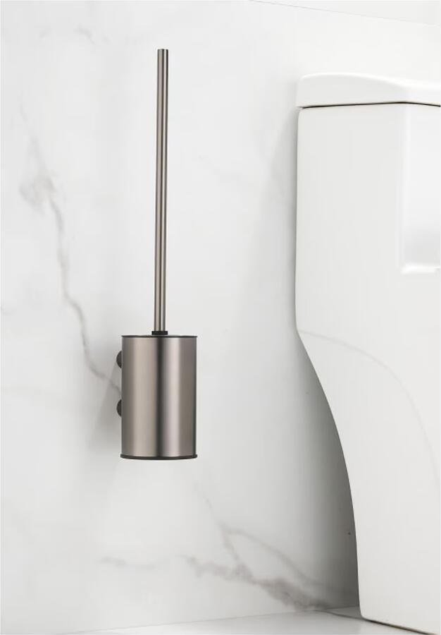 SaniClear Academy toiletaccessoires set Verouderd ijzer gunmetal - Foto 2