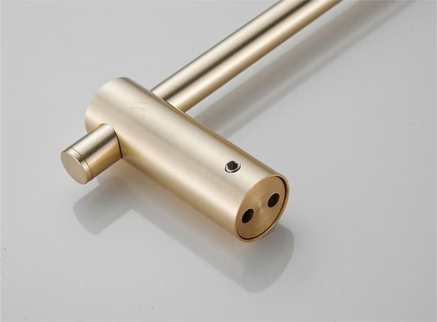 SaniClear Academy toiletrol houder Geborsteld messing mat goud