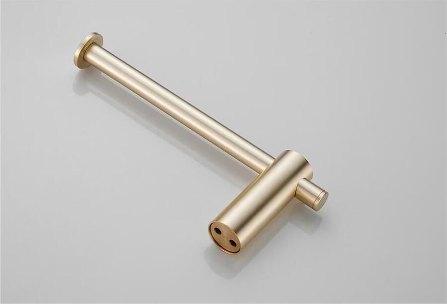 SaniClear Academy toiletrol houder Geborsteld messing mat goud - Foto 2